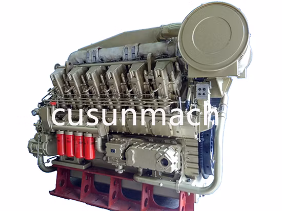 Los motores diesel A12V190pzl-1 de Jinan Chidong clasificaron 846kw para el campo petrolífero de Rusia