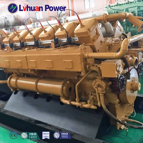 Generador de energía de biogás de gas de biomasa de 500kw de alta eficiencia y bajo régimen de revoluciones aprobado por Ce ISO